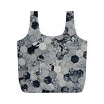 Grayscale TIles Full Print Recycle Bag (M) Front