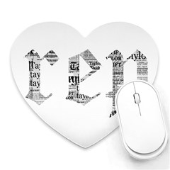 Taylor Swift Heart Mousepads