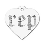 Taylor Swift Dog Tag Heart (Two Sides) Front