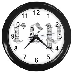 Taylor Swift Wall Clock (black) by taylorswift