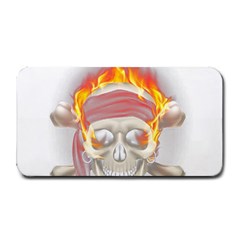 Fire Red Skull Medium Bar Mats