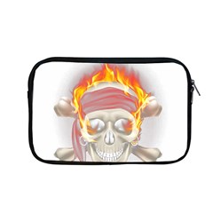 Fire Red Skull Apple Macbook Pro 13  Zipper Case by Mariart