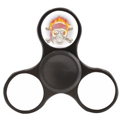 Fire Red Skull Finger Spinner