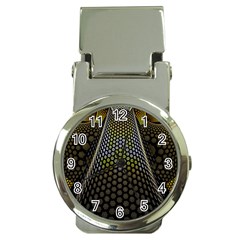 Fractal Hexagon Geometry Hexagonal Money Clip Watches by Mariart