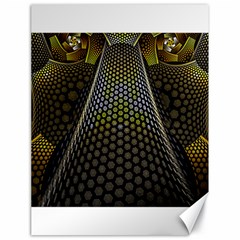 Fractal Hexagon Geometry Hexagonal Canvas 18  X 24  by Mariart