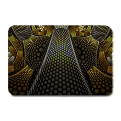 Fractal Hexagon Geometry Hexagonal Plate Mats