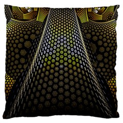 Fractal Hexagon Geometry Hexagonal Large Cushion Case (two Sides)