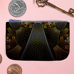 Fractal Hexagon Geometry Hexagonal Large Coin Purse by Mariart