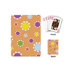 Floral Flowers Retro Playing Cards (mini)