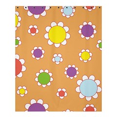 Floral Flowers Retro Shower Curtain 60  X 72  (medium)  by Mariart