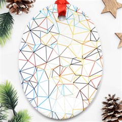 Geometric Pattern Abstract Shape Ornament (oval) by Mariart