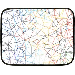 Geometric Pattern Abstract Shape Double Sided Fleece Blanket (mini) 