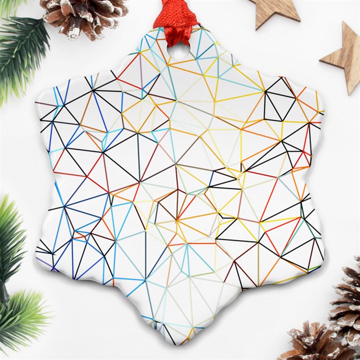 Geometric Pattern Abstract Shape Ornament (Snowflake)