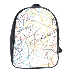 Geometric Pattern Abstract Shape School Bag (xl) by Mariart