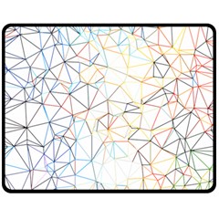 Geometric Pattern Abstract Shape Double Sided Fleece Blanket (medium)  by Mariart