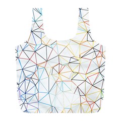 Geometric Pattern Abstract Shape Full Print Recycle Bag (l) by Mariart