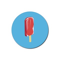 Ice Cream Rubber Coaster (round)  by Mariart