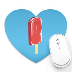 Ice Cream Heart Mousepads by Mariart