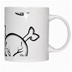 Illustration Vector Skull White Mugs Right