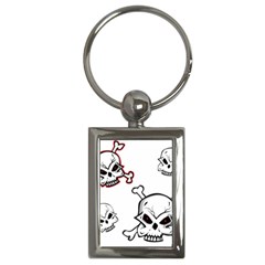 Illustration Vector Skull Key Chains (rectangle)  by Mariart