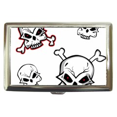 Illustration Vector Skull Cigarette Money Case by Mariart