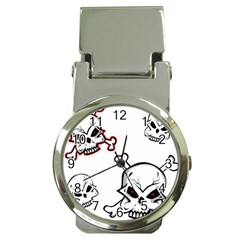 Illustration Vector Skull Money Clip Watches by Mariart