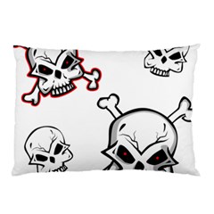 Illustration Vector Skull Pillow Case by Mariart