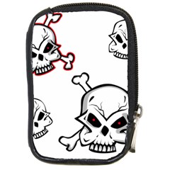 Illustration Vector Skull Compact Camera Leather Case by Mariart