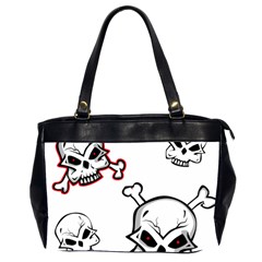 Illustration Vector Skull Oversize Office Handbag (2 Sides) by Mariart