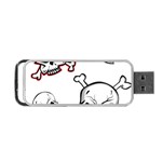 Illustration Vector Skull Portable USB Flash (Two Sides) Front