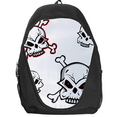 Illustration Vector Skull Backpack Bag by Mariart