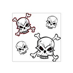 Illustration Vector Skull Satin Bandana Scarf by Mariart