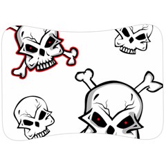 Illustration Vector Skull Velour Seat Head Rest Cushion by Mariart