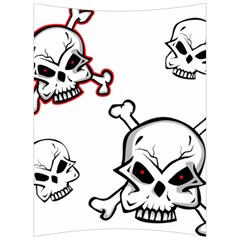 Illustration Vector Skull Back Support Cushion