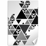 Gray Triangle Puzzle Canvas 20  x 30  19.62 x28.9  Canvas - 1