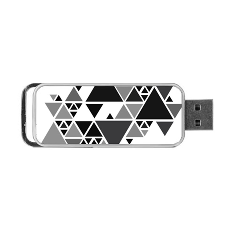 Gray Triangle Puzzle Portable USB Flash (Two Sides)