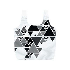 Gray Triangle Puzzle Full Print Recycle Bag (s) by Mariart