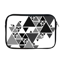 Gray Triangle Puzzle Apple Macbook Pro 17  Zipper Case by Mariart