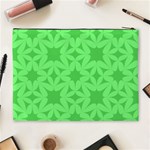 Green Magenta Wallpaper Seamless Pattern Cosmetic Bag (XL) Back