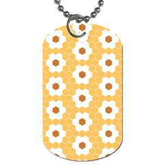 Hexagon Honeycomb Dog Tag (two Sides) by Mariart