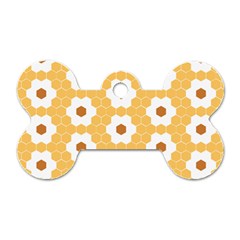 Hexagon Honeycomb Dog Tag Bone (one Side) by Mariart