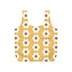 Hexagon Honeycomb Full Print Recycle Bag (s) by Mariart