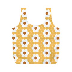 Hexagon Honeycomb Full Print Recycle Bag (m) by Mariart