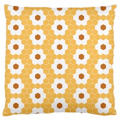 Hexagon Honeycomb Large Flano Cushion Case (two Sides) by Mariart