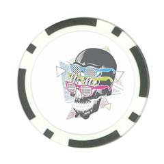 Illustration Skull Rainbow Poker Chip Card Guard by Mariart