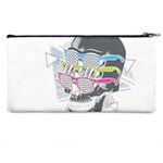 Illustration Skull Rainbow Pencil Cases Back