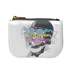 Illustration Skull Rainbow Mini Coin Purse by Mariart