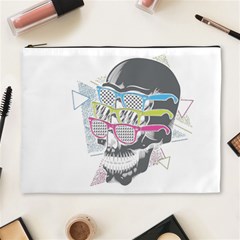 Illustration Skull Rainbow Cosmetic Bag (xl) by Mariart