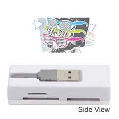 Illustration Skull Rainbow Memory Card Reader (stick) by Mariart