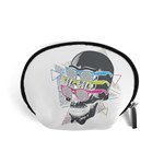 Illustration Skull Rainbow Accessory Pouch (Small) Front